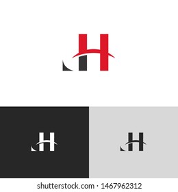 Initial Letter Hi Logo Template Design Stock Vector (Royalty Free ...