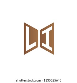 Initial Letter LI Hexagonal Shape Logo Design