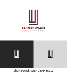 Initial Letter LI linked uppercase overlap modern logo design template. Suitable for business, consulting group company
