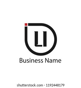 Initial Letter LI Logo Template Design