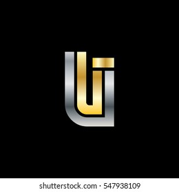 Initial Letter LI UI Linked Design Logo