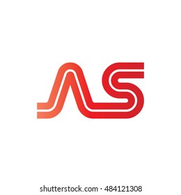 Initial Letter AS Linked Capital Logo Red