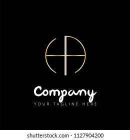 Initial Letter Linked Circle Design Logo
