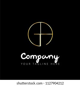 Initial Letter Linked Circle Design Logo