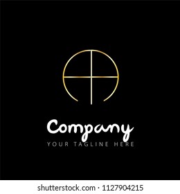 Initial Letter Linked Circle Design Logo