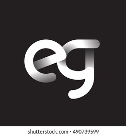 Initial Letter eg Linked Circle Lowercase Logo Black & White