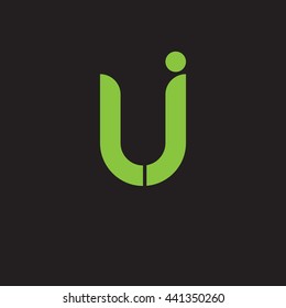 initial letter lj linked round lowercase logo green