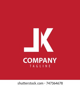 Initial Letter LK Design Logo