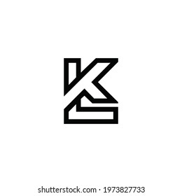 initial letter LK logo or icon monogram. EPS 10
