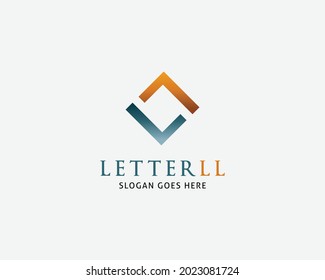 Initial Letter LL Logo Template Design