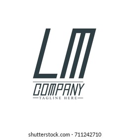Initial Letter LM Design Logo Template