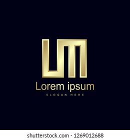 Initial Letter LM Logo Template Vector Design