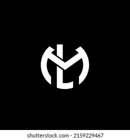 Initial letter LM monogram logo template design