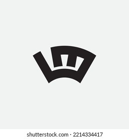 Plantilla de logotipo de monograma LM de letra inicial.