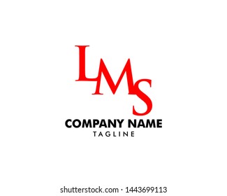 Initial Letter LMS Logo Template Design