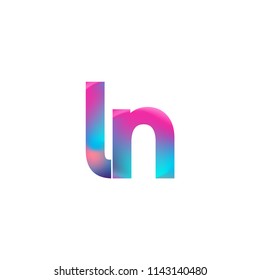 Initial Letter LN Logo Lowercase colorful design, Modern and Simple Logo Design.
