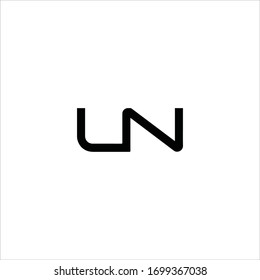 Initial letter ln logo or nl logo vector design templates