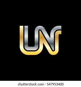 Initial Letter LN UN Linked Design Logo