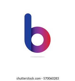 Initial Letter LO B Rounded Lowercase Logo