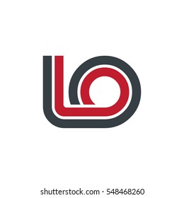 Initial Letter LO IO Linked Design Logo