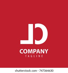Initial Letter LO LD Design Logo