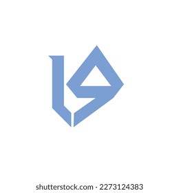 Initial letter LO logo design