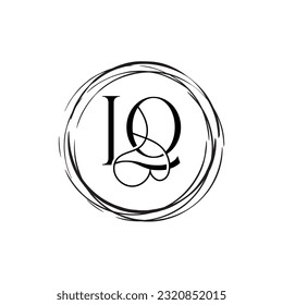 Initial letter LO logo design