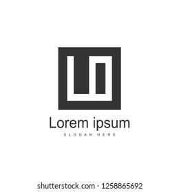 Initial Letter LO Logo template design. Minimalist letter logo vector design