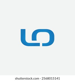 Initial letter LO typography logo design