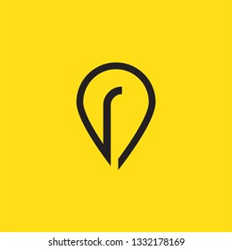 Initial Letter Location Design Template Elements