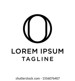 initial letter logo 0O, O0 logo template 