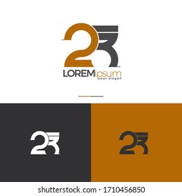 initial letter logo 2R template vector