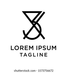 initial letter logo 3X, X3 logo template 
