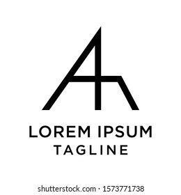 initial letter logo 4A, A4 logo template