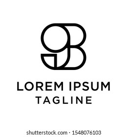 initial letter logo 9B, B9 logo template