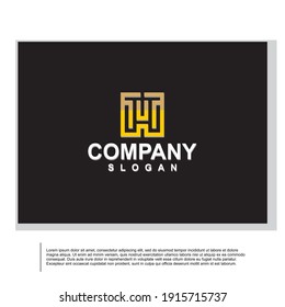 Initial Letter Logo A, Letter Hlogo for business. Business corporate letter H logo design template. Simple and clean flat design of letter H logo vector template.