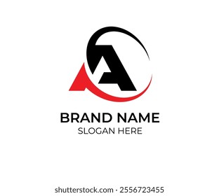 Initial A letter logo ,A  lettermark  logo simple modern and easy to understand 