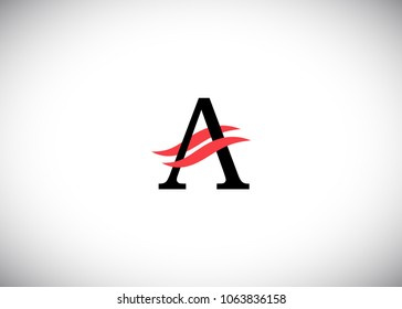 initial letter logo A, logo template