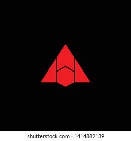 Initial Letter logo AA A with Black Background