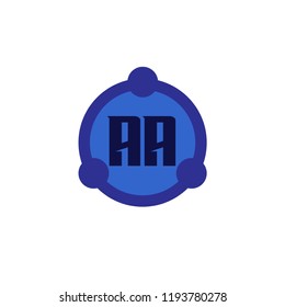 Initial Letter Logo AA Template Design