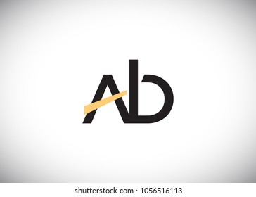 initial letter logo ab, ba, logo template