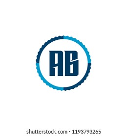 Initial Letter Logo AB Template Design