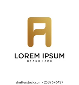 Initial letter A logo, abstract concept design. Premium Vector