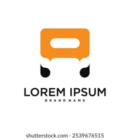 Letra inicial Un logotipo, diseño de concepto abstracto. Vector de Premium