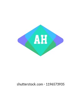 Initial Letter Logo AH Template Design