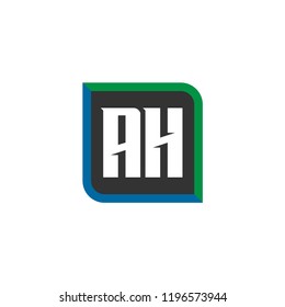 Initial Letter Logo AH Template Design