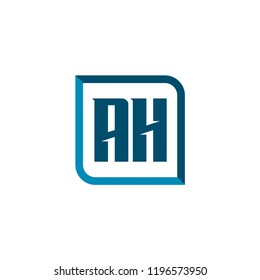 Initial Letter Logo AH Template Design