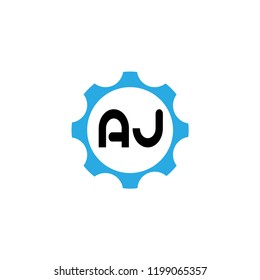 Initial Letter Logo AJ Template Design