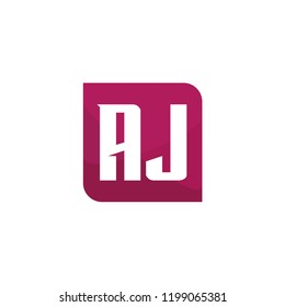 Initial Letter Logo AJ Template Design