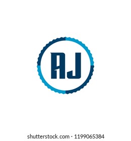 Initial Letter Logo AJ Template Design